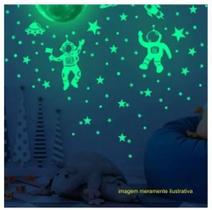 Adesivo Decorativo Luminoso Que Brilha No Escuro Astronauta - Tokyo Colors