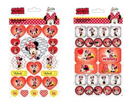 Adesivo decorativo Minnie Mouse - Grafons saquinho com 02 unidades