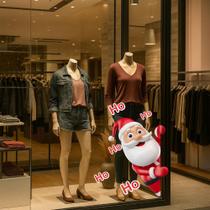Adesivo Decorativo Natal Fachada Vitrine Loja 1 METRO