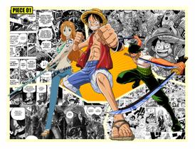 Adesivo Decorativo Papel De Parede One Piece Mangá 3m² Adesivo Decorativo Papel De Parede One Piece Mangá 3m²