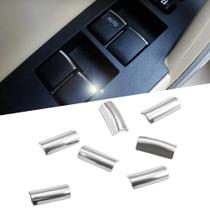 Adesivo Decorativo Para Botão De Interruptor De Janela De Carro Toyota RAV4 Corolla Yaris 2005-2018 Adesivo Decorativo Para Botão De Interruptor De Janela De Carro Toyota RAV4 Corolla Yaris 2005-2018