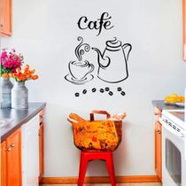 Adesivo Decorativo Para Cozinha Hora Do Café-M 40X40Cm