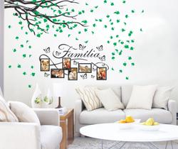 Adesivo Decorativo Para Fotos Família e Árvore com Folhas