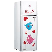 Adesivo Decorativo Para Geladeira Móveis Paredes Passaros Amor Casal