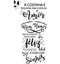 Adesivo Decorativo Parede A Cozinha É Pequena Cheia De Amor