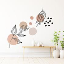 Adesivo Decorativo Parede Folhagem Abstrata 90x36cm