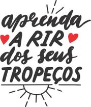 Adesivo Decorativo Parede Frase Aprenda A Rir Dos Seus