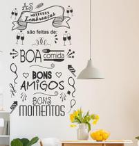 Adesivo Decorativo Parede Frase Melhores Lembranças 80x47 cm