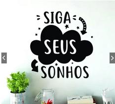 Adesivo Decorativo Parede Frases Motivacão Siga Seus Sonhos