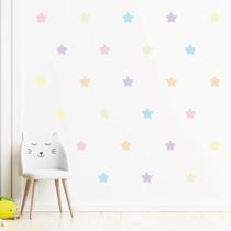 Adesivo Decorativo Parede Infantil Estrela Tom Pastel Quarto