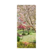 Adesivo Decorativo Porta Árvore Cerejeira Flor Sakura - ColorMyHome