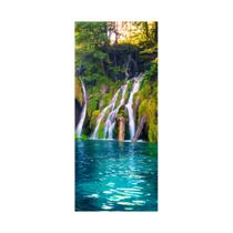 Adesivo Decorativo Porta Cachoeira Natureza Águas Claras - ColorMyHome