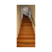 Adesivo Decorativo Porta Escada Corrimão De Madeira Antiga - ColorMyHome