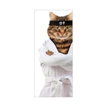 Adesivo Decorativo Porta Gato Kimono de Judô Pet Shop - ColorMyHome