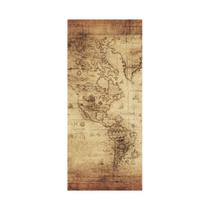 Adesivo Decorativo Porta Mapa Antigo Retro Continentes Países