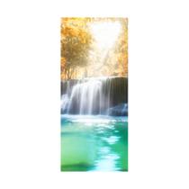 Adesivo Decorativo Porta Paisagem Natureza Cachoeira