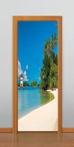 Adesivo decorativo portas praia ( med. 90x210)