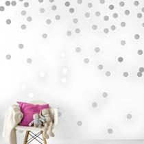 Adesivo Decorativo Prata P/ Balão Bubble Silhouete 3m x 30cm
