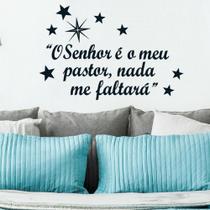 Adesivo Decorativo Salmo 23 O Senhor é Meu Pastor e Nada Me Faltará