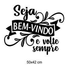Adesivo decorativo / Seja bem-vindo / Volte sempre (50x42cm