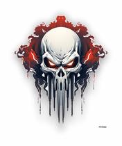 Adesivo Decorativo Universal O justiceiro 13cm x 15cm