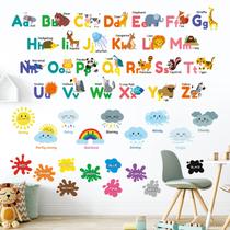 Adesivo DECOWALL DS12-8070N Alphabet Numbers Colors