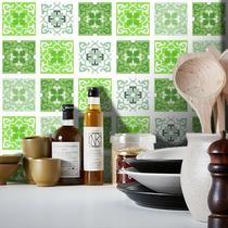 Adesivo Destacável Azulejo para Cozinha Berga Verde