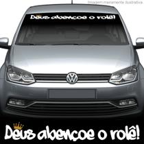 Adesivo Deus Abençoe O Rolê Para-brisa Tunado Coroa Ouro Adesivo Deus Abençoe O Rolê Para-brisa Tunado Coroa Ouro