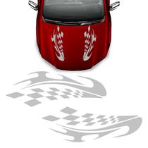 Adesivo Do Capô Carro Faixa Racing Sport Personalizado Prata Adesivo Do Capô Carro Faixa Racing Sport Personalizado Prata