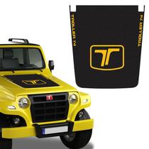 Adesivo Do Capô Troller T4 2008/2014 Aplique Logo Amarelo