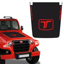 Adesivo Do Capô Troller T4 2008/2014 Aplique Logo Vermelho