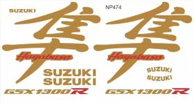 Adesivo Dourado Para Moto Suzuki Hayabusa Ouro Sem Resina