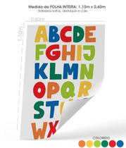 Adesivo Educativo Alfabeto - Grande Am703-Colorido