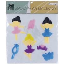 Adesivo em gel para vidros - menina