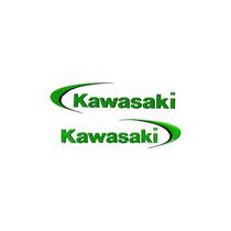 Adesivo Emblema 3D Compatível Kawasaki Verde 15x4cm