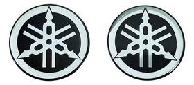 Adesivo Emblema 3d Resinado Logo Tanque Yamaha 4,5x4,5 Cms