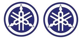 Adesivo Emblema 3d Resinado Logo Tanque Yamaha Azul Adesivo Emblema 3d Resinado Logo Tanque Yamaha Azul