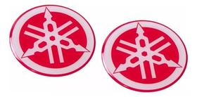 Adesivo Emblema 3d Resinado Logo Tanque Yamaha Vermelho Fk