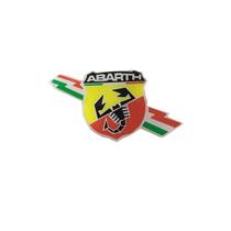 Adesivo Emblema Abarth 10 cm x 5 cm Resinado Adesivo Emblema Abarth 10 cm x 5 cm Resinado
