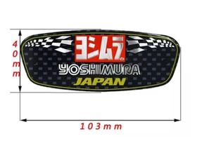 Adesivo Emblema Aluminio Escapamento Yoshimura Japan