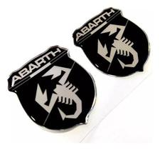 Adesivo Emblema Aplique Lateral Abarth Punto Resinado Res42