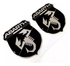 Adesivo Emblema Aplique Lateral Abarth Punto Resinado Res42