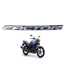 Adesivo Emblema Capa Tanque Ybr150 Factor Dx Direito Esquerdo AzMetálico