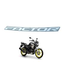 Adesivo Emblema Capa Tanque Ybr150 Factor Dx Direito Esquerdo Prata