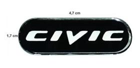 Adesivo Emblema Coluna Compatível Honda New Civic Par