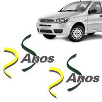 Adesivo Emblema Lateral Fiat Palio Siena 25 Anos - O Par