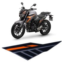 Adesivo Emblema Lateral Tanque Esquerdo Fz25 2025 Cinza