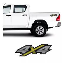 Adesivo Emblema Lateral Toyota Hilux Flex 4x4 Verde
