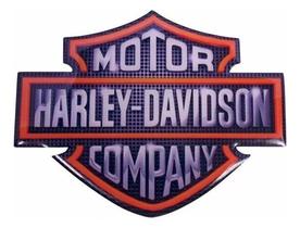 Adesivo Emblema Logo Compatível Harley Davidson Resinado R33