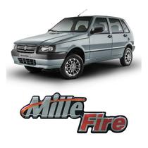 Adesivo Emblema Mille Fire Uno Mille Fire Cromado Resinado Adesivo Emblema Mille Fire Uno Mille Fire Cromado Resinado